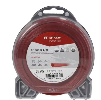 Divers - Non définie - Fil de coupe Ø 3mm 44m carré rouge