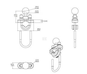 Divers - Non définie - Support de montage 1/2" - 1"