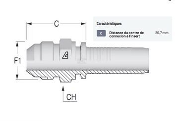 Divers - Non définie - Raccord à sertir DN10-9/16 UNF