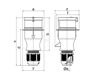Divers - Non définie - Fiche CEE 32A 5 pôles