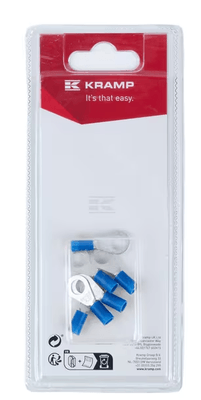 Divers - Non définie - Cosse à anneau bleue Ø6mm - 1,5-2,5mm² (x6)