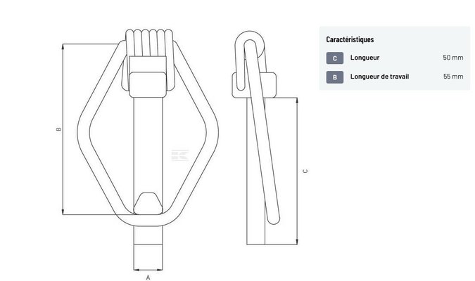 Divers - Non définie - Goupille 15mm x 55mm (x6)