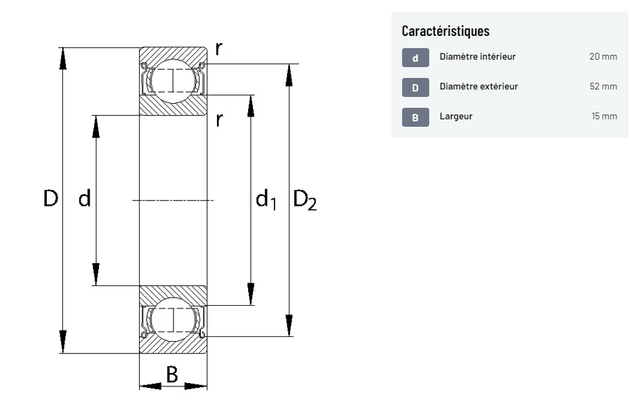 Divers - Non définie - Roulement à billes SKF