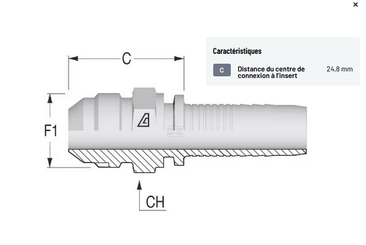 Divers - Non définie - Raccord à sertir DN06-9/16 UNF
