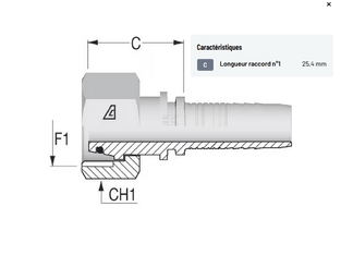 Divers - Non définie - Raccord à sertir DN06-M16x1,5-
