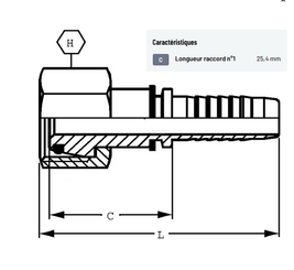 Divers - Non définie - Raccord m16 150