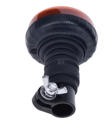 Divers - Non définie - Gyrophare LED, profil bas, 15W, 12-24V, ambre, montage sur poteau flexible, Ø 86mm x138mm