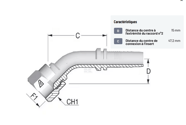 Divers - Non définie - Raccord à sertir DN10-3/4-UNF-