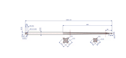Divers - Non définie - Dent chargeur frontal 35x1200