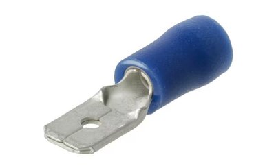 Divers - Non définie - Cosse plate mâle, bleue 6,3x0,8mm - 1,5-2,5mm² (x6)