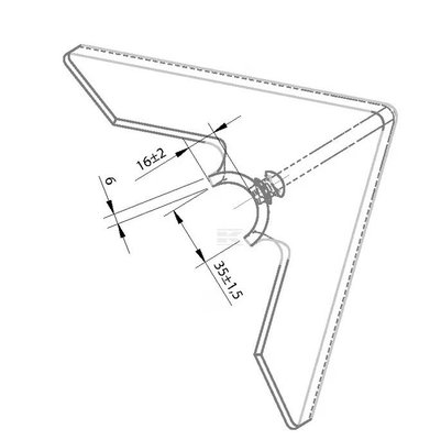 Divers - Non définie - Soc triangulaire 250x6