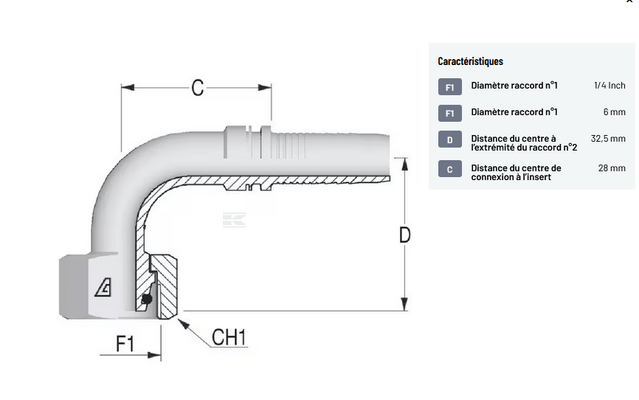 Divers - Non définie - Raccord à sertir DN06-M16x1,5-