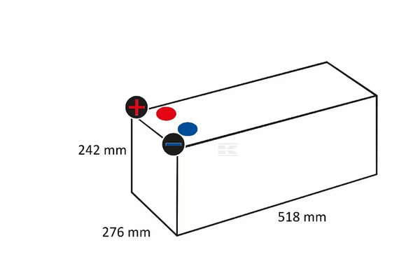 Divers - Non définie - Batterie 12V 200Ah 1050A Kramp