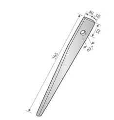 Divers - Non définie - Dent de herse rot Kuhn 400