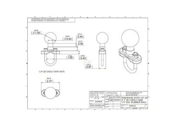Divers - Non définie - Support de montage 1/2"- 1" "C"