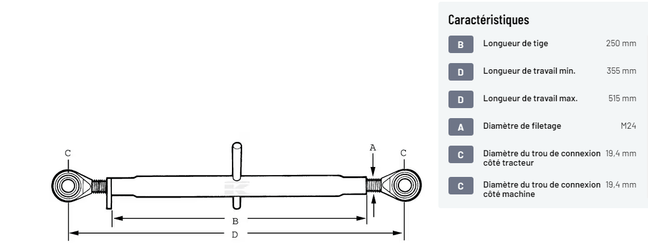 Divers - Non définie - Barre de poussée 19.4