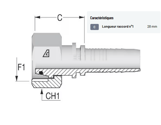 Divers - Non définie - Raccord m22x150-15l