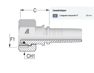 Divers - Non définie - Raccord m22x150-15l