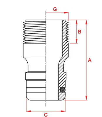 Divers - Non définie - Adaptateur filet mâle G 1/4"