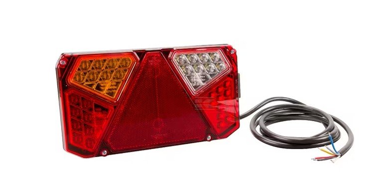 Divers - Non définie - Feu arrière LED rectangle gauche 12-24V, 242x134x36.5mm