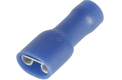 Cosse plate femelle, bleue 6,3x0,8mm - 1,5-2,5mm² (x6)