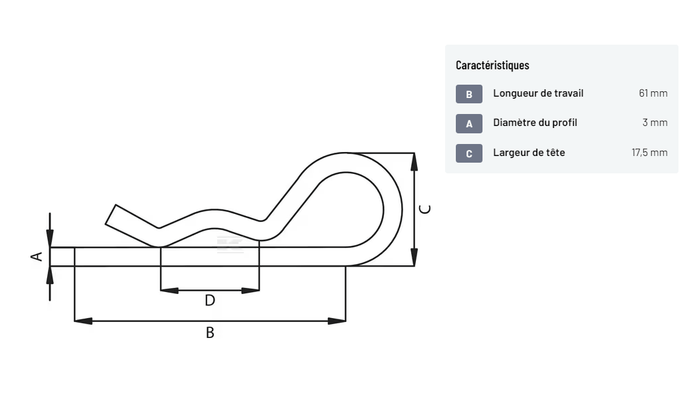 Divers - Non définie - Goupille Beta 3mm (10x)