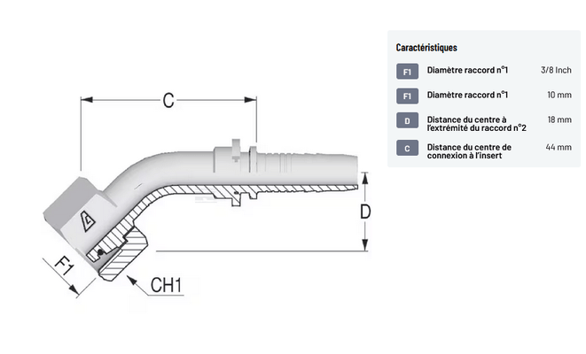 Divers - Non définie - Raccord à sertir DN10-M16x1,5-