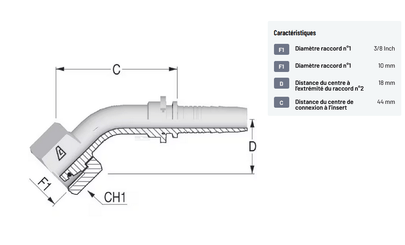 Divers - Non définie - Raccord à sertir DN10-M16x1,5-