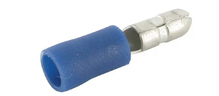 Divers - Non définie - Connecteur Bullet mâle bleu Ø4mm - 1,5-2,5mm² (x6)