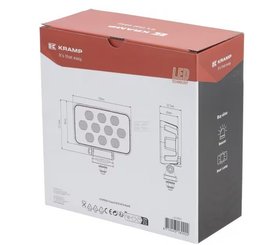 Divers - Non définie - Lampe de travail LED, 100W, 8950lm, rectangulaire, 12/24V, blanc, 150x112x52,7mm