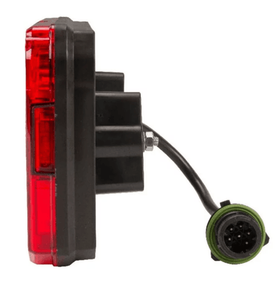 Divers - Non définie - Feu arrière LED rectangle gauche 12-24V, 242x134x36.5mm, 7-fiches