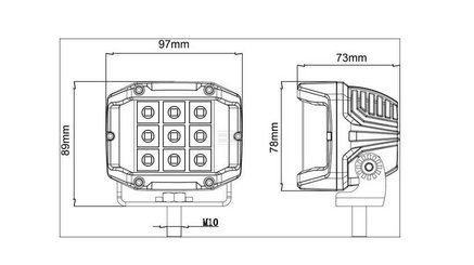 Divers - Non définie - Phare de travail LED 2850 Lm Combo