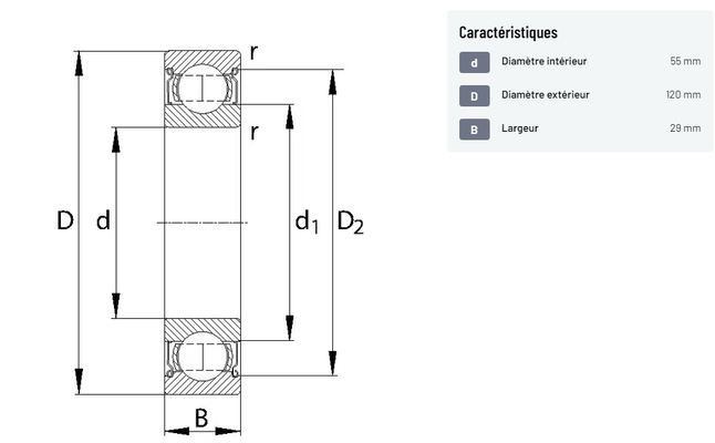 Divers - Non définie - Roulement à billes