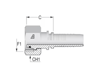 Divers - Non définie - Raccord DN06-M18x150-12L
