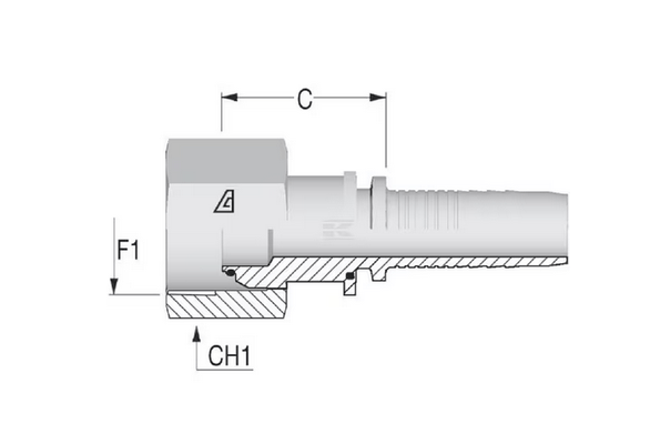 Divers - Non définie - Raccord á sertir DN10-3/8 BSP