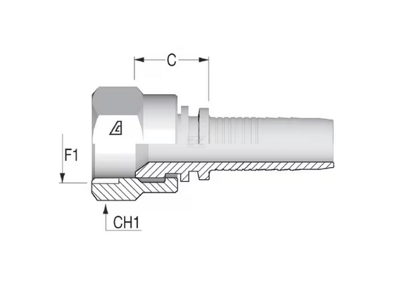 Divers - Non définie - Raccord a sertir DN6 - UNF 7/1