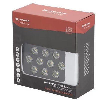 Divers - Non définie - Lampe de travail LED, 100W, 8950lm, rectangulaire, 12/24V, blanc, 150x112x52,7mm