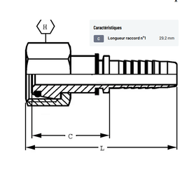 Divers - Non définie - Raccord à sertir DN16-M26x1,5-