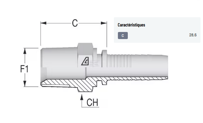 Divers - Non définie - Raccord à sertir DN13-3/8 NPT