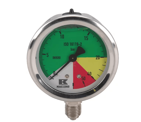 Divers - Non définie - Manomètre D63 0-20-60 bars