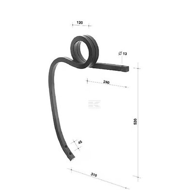 Divers - Non définie - Dent carrée 25x25x520 Droite