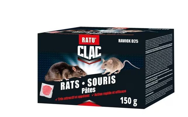 Divers - Non définie - Pâte d'appât raticide polyvale