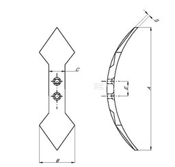 Divers - Non définie - Soc double cœur Ø12 E45/75