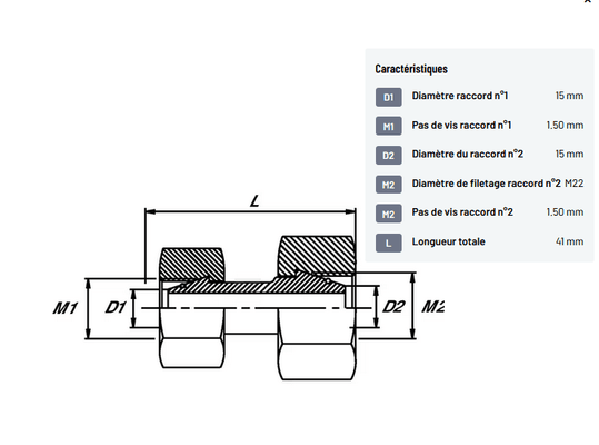 Divers - Non définie - Raccord 15L - 15L
