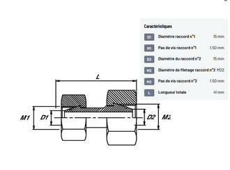 Divers - Non définie - Raccord 15L - 15L