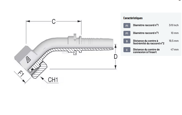 Divers - Non définie - Raccord à sertir DN10-M18x1,5-