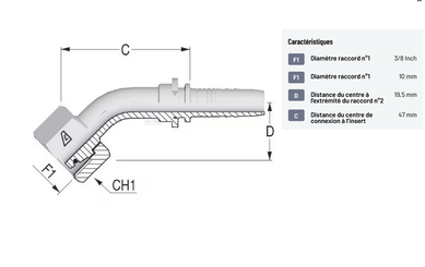 Divers - Non définie - Raccord à sertir DN10-M18x1,5-