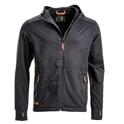 Divers - Non définie - Polaire zippé avec capuche homme, anthracite 2XL