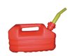 Jerrican plastique 5 litres rouge
