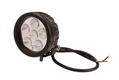  Phare de travail LED rond 18W 1440lm, 10/30V, Ø 89mm faisceau large 6 LED
